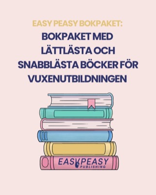 Bokpaket med lättlästa och snabblästa böcker för vuxenutbildningen