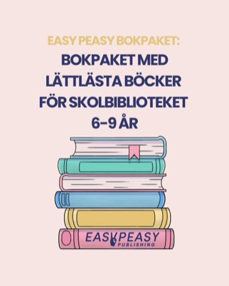 Bokpaket med lättlästa böcker för skolbiblioteket 6-9 år
