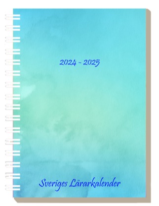 Sveriges Lärarkalender 2024-2025 - Akvareller - Aqua