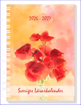 Sveriges Lärarkalender 2026-2027 - Blomster - Poppy peace