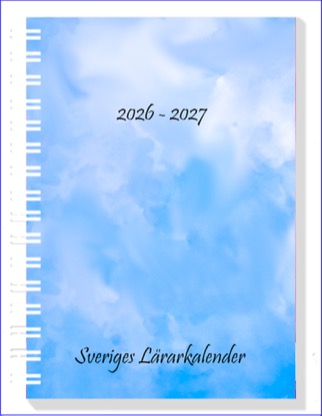 Sveriges Lärarkalender 2026-2027 - Akvareller - Himmelsblå