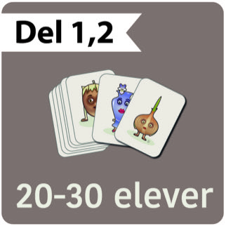Havsäventyret, Tryckt Kortlek Ljudfigurer del 1, 2 , klasskit 32 st