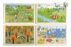 Träpussel - I naturen paket 4 st