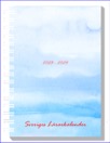 Sveriges Lärarkalender 2023-2024 - Akvareller - Blå Himmel
